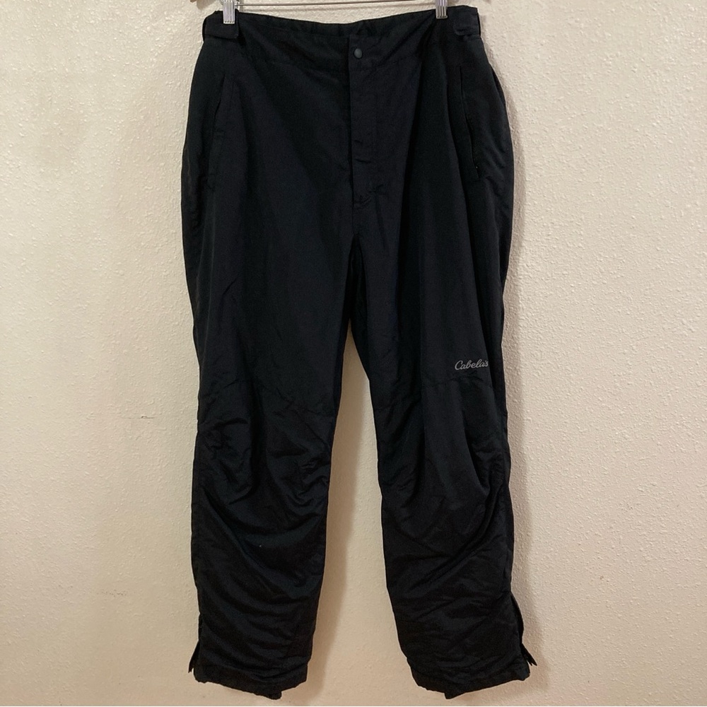 Cabela's Primaloft Men’s Snow Pants Waterproof Outdoor Black Size L